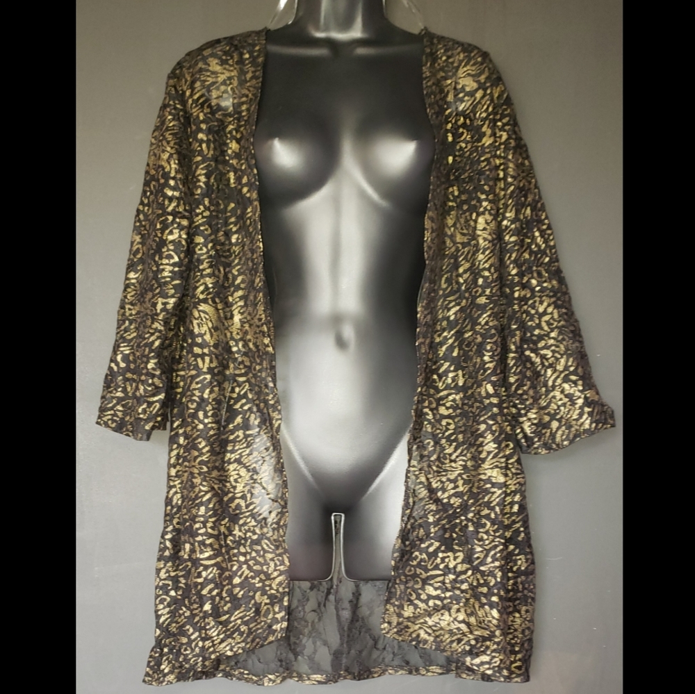 Gold Sheer Cover Up